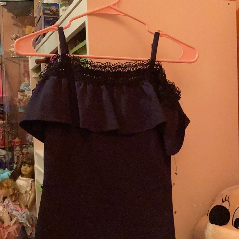 Navy jump suit